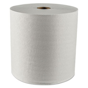 Essential Plus Hard Roll Towels, 1.5" Core, 8" X 425 Ft, White, 12 Rolls/carton