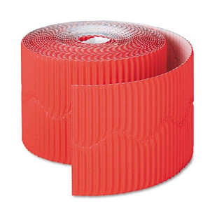 Bordette Decorative Border, 2 1/4" X 50' Roll, Flame Red