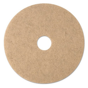 Ultra High-speed Natural Blend Floor Burnishing Pads 3500, 20" Dia., Tan, 5/ct