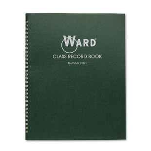 Class Record Book, 38 Students, 9-10 Week Grading, 11 X 8-1/2, Green
