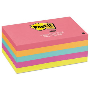 Original Pads In Cape Town Colors, 3 X 5, 100-sheet, 5/pack