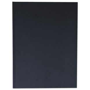 Casebound Hardcover Notebook, Wide/legal Rule, Black Cover, 10.25 X 7.68, 150 Sheets