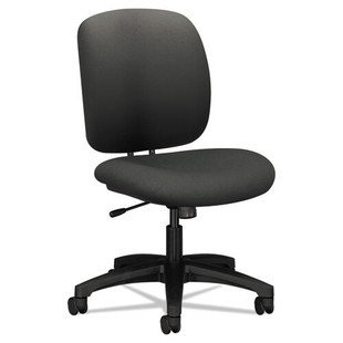 Comfortask Task Chair, Supports Up To 300 Lbs, Iron Ore Seat, Iron Ore Back, Black Base