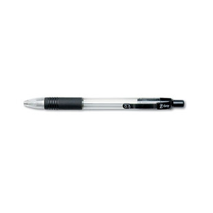 Z-grip Mechanical Pencil, 0.5 Mm, Hb (#2.5), Black Lead, Clear/black Grip Barrel, Dozen