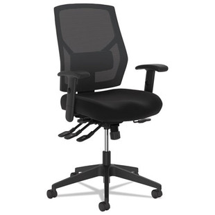 Vl582 High-back Task Chair, Supports Up To 250 Lbs., Black Seat/black Back, Black Base