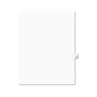 Preprinted Legal Exhibit Side Tab Index Dividers, Avery Style, 10-tab, 16, 11 X 8.5, White, 25/pack