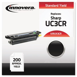 Compatible Black Thermal Transfer Print Cartridge, Replacement For Sharp Ux3cr, 100 Page Yield