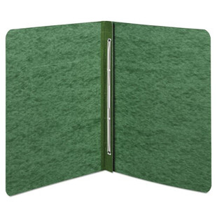 Pressboard Report Cover, Prong Clip, Letter, 3" Capacity, Dark Green