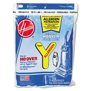 Disposable Allergen Filtration Bags For Commercial Windtunnel Vacuum, 3pk/ea