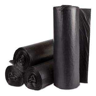 High-density Commercial Can Liners, 30 Gal, 16 Microns, 30" X 37", Black, 500/carton