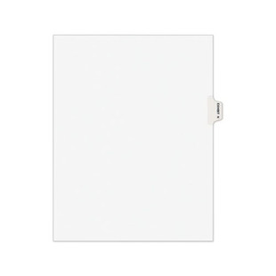 Avery-style Preprinted Legal Side Tab Divider, Exhibit N, Letter, White, 25/pack