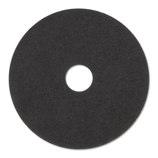 Stripper Floor Pads 7200, 14" Diameter, Black, 5/carton