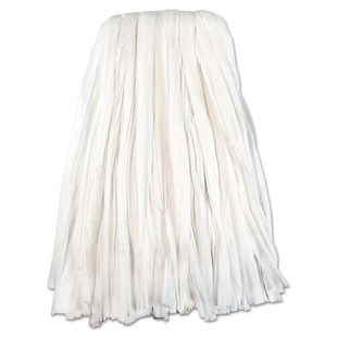 Nonwoven Cut End Edge Mop, Rayon/polyester, 24oz, White, 12/carton