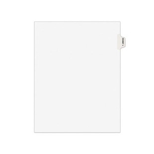 Avery-style Preprinted Legal Side Tab Divider, Exhibit L, Letter, White, 25/pack