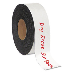 Dry Erase Magnetic Tape Roll, White, 2" X 50 Ft.