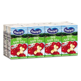 Aseptic Juice Boxes, 100% Apple, 4.2oz, 40/carton