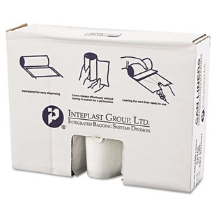 High-density Commercial Can Liners Value Pack, 45 Gal, 12 Microns, 40" X 46", Clear, 250/carton