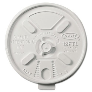 Vented Foam Lids For 10-14 Oz Foam Cups, Lift N' Lock Lid