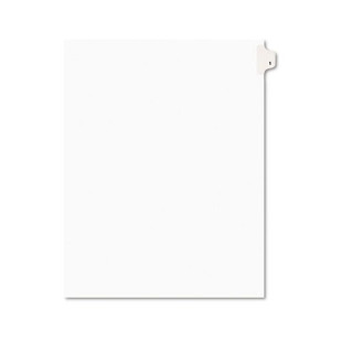 Preprinted Legal Exhibit Side Tab Index Dividers, Avery Style, 10-tab, 1, 11 X 8.5, White, 25/pack