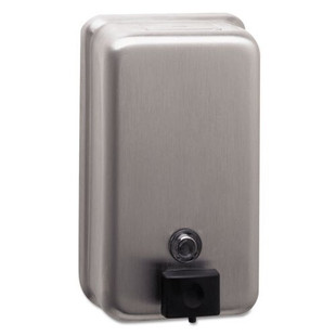 Classicseries Surface-mounted Soap Dispenser, 40 Oz, 4.75" X 3.5" X 8.13", Stainless Steel