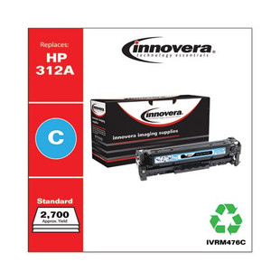 Remanufactured Cyan Toner Cartridge, Replacement For Hp 312a (cf381a), 2,700 Page-yield