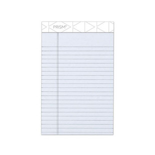 Prism + Writing Pads, Narrow Rule, 5 X 8, Pastel Gray, 50 Sheets, 12/pack