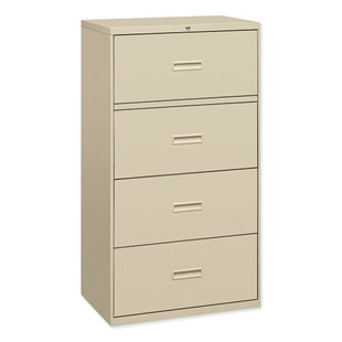 400 Series Four-drawer Lateral File, 36w X 18d X 52.5h, Putty