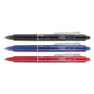 Frixion Clicker Erasable Retractable Gel Pen, 0.7mm, Assorted Ink/barrel, 3/pack