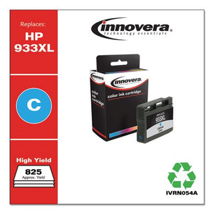 Remanufactured Cyan High-yield Ink, Replacement For Hp 933xl (cn054a), 825 Page Yield
