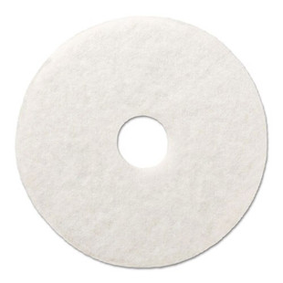 Polishing Floor Pads, 21" Diameter, White, 5/carton