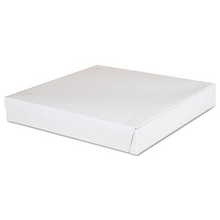 Lock-corner Pizza Boxes, 12 X 12 X 1 7/8, White, 100/carton