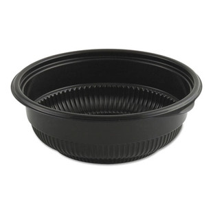 Microraves Incredi-bowl Base, 12 Oz, 5.75" Dia X 2.02"h, Black, 250/carton