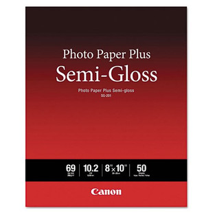 Photo Paper Plus Semi-gloss, 8 X 10, Semi-gloss White, 50/pack