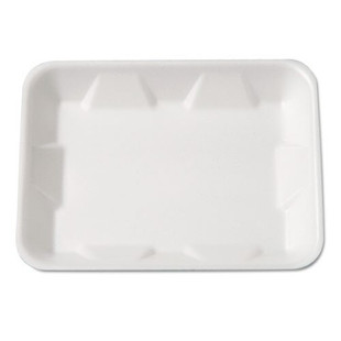 Supermarket Tray, Foam, White, 9-1/4 X 7-1/4 X 4/5, 125/bag