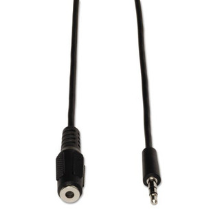 3.5mm Mini Stereo Audio Extension Cable For Speakers And Headphones (m/f), 6 Ft.