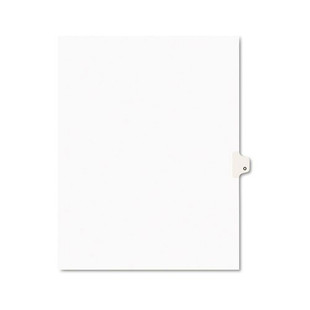 Preprinted Legal Exhibit Side Tab Index Dividers, Avery Style, 26-tab, O, 11 X 8.5, White, 25/pack
