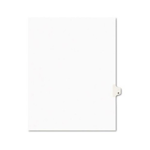 Preprinted Legal Exhibit Side Tab Index Dividers, Avery Style, 26-tab, R, 11 X 8.5, White, 25/pack