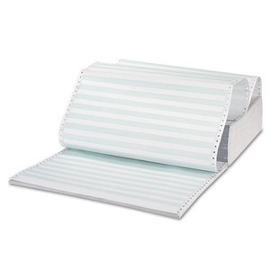 Printout Paper, 3-part, 15lb, 14.88 X 11, White/green Bar, 1, 100/carton Printout Paper, 3-part, 15lb, 14.88 X 11, White/green Bar, 1, 100/carton