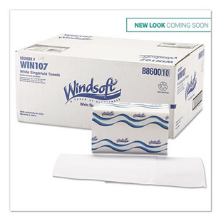 Singlefold Towels, 1 Ply, 9.5 X 9, White, 250/pack, 16 Packs/carton