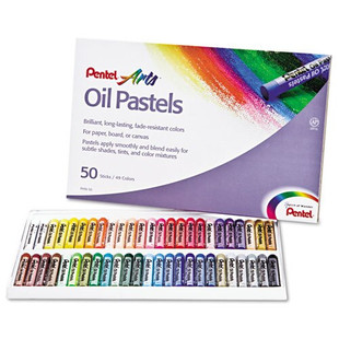 Oil Pastel Set With Carrying Case,45-color Set, Assorted, 50/set