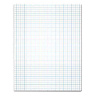 Cross Section Pads, 4 Sq/in Quadrille Rule, 8.5 X 11, White, 50 Sheets