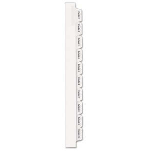 Preprinted Legal Exhibit Side Tab Index Dividers, Allstate Style, 25-tab, Exhibit 1 To Exhibit 25, 11 X 8.5, White, 1 Set Preprinted Legal Exhibit Side Tab Index Dividers, Allstate Style, 25-tab, Exhibit 1 To Exhibit 25, 11 X 8.5, White, 1 Set