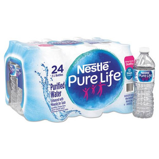 Pure Life Purified Water, 16.9 Oz Bottle, 24/carton