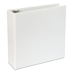 Slant-ring View Binder, 3 Rings, 4" Capacity, 11 X 8.5, White
