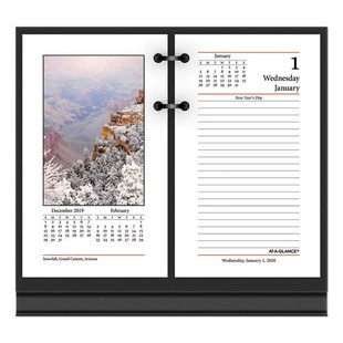 Photographic Desk Calendar Refill, 3.5 X 6, 2021