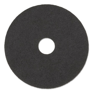 High Performance Stripping Floor Pads, 19" Diameter, Grayish Black, 5/carton