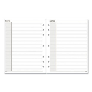 Lined Notes Pages, 8.5 X 5.5, White, 30/pack