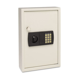 Electronic Key Safe, 48-key, Steel, Sand, 11 3/4 X 4 X 17 3/8