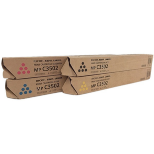 Ricoh MP-C3502 Set | 841735 841736 841737 841738 | Original Ricoh Laser Toner Cartridges – Black, Cyan, Magenta, Yellow