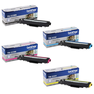 TN-223 Set | Original Brother Toner Cartridges – Black, Cyan, Magenta, Yellow